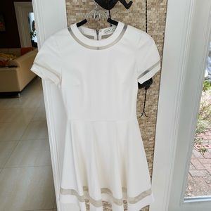 Alex & Olivia Off White Dress
